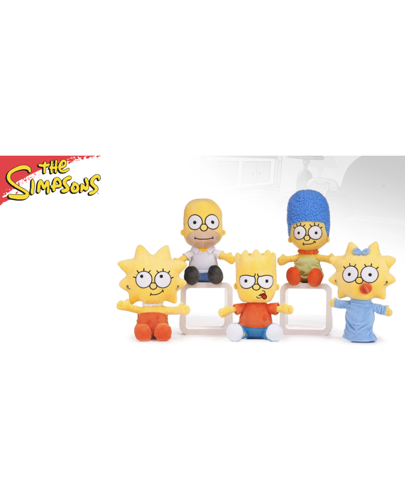 LES SIMPSONS - Assortiment de 24 Peluches - 5 Modèles - 30cm - vue principale