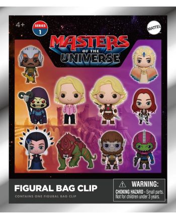 MAITRES DE L'UNIVERS FILM -Series 1 -3D Foam Bag Clip (Display 24 Pcs) - vue de profil