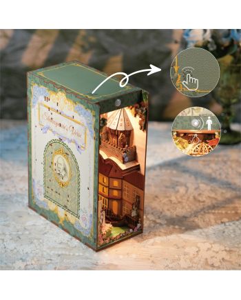 BOOK NOOK KIT - DIY- Les vers de Shakespeare - 212pcs + LED Light - vue de face