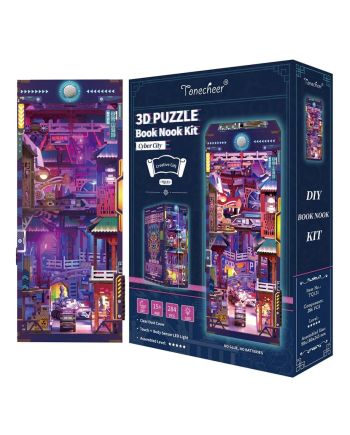 BOOK NOOK KIT - DIY- Cyber City - 284pcs + LED Light - vue principale
