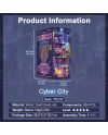 BOOK NOOK KIT - DIY- Cyber City - 284pcs + LED Light - vue de dos