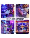 BOOK NOOK KIT - DIY- Cyber City - 284pcs + LED Light - vue de detail