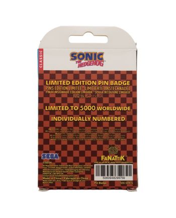 SONIC - Dr. Eggman "Egg Mobile" - Pin's Limited Edition - vue de dos