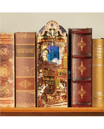 BOOK NOOK KIT - DIY- Librairie magique - 521pcs + LED Light - vue de profil