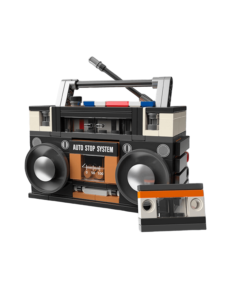 POP SERIES - Kit de Construction - Radio Cassette Boombox 1988 - 168pc - vue principale