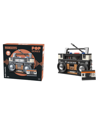 POP SERIES - Kit de Construction - Radio Cassette Boombox 1988 - 168pc - vue de face