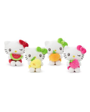 HELLO KITTY - Fruits - Assortiment de 12 Peluches - 4 Modèles - 22cm - vue principale