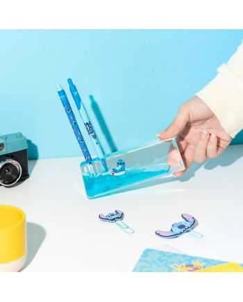 STITCH - Set 2 Stylos-bille avec son Socle 3D Acrylique - vue de dos