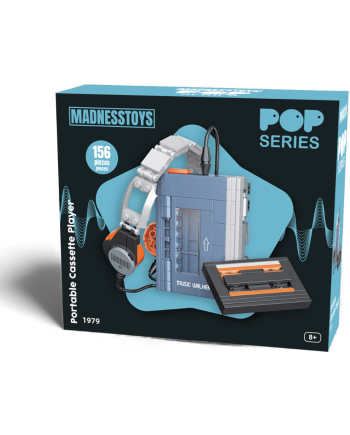 POP SERIES - Kit de Construction - Balladeur Cassette 1979 - 156pc - vue de profil