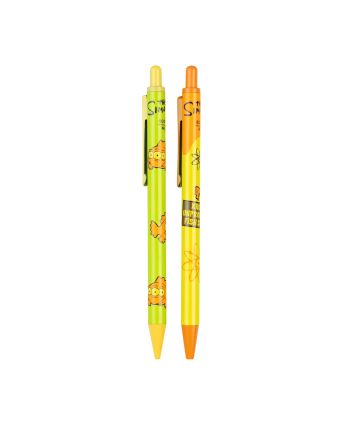 LES SIMPSONS - Set 2 Stylos-bille avec son Socle 3D Acrylique - vue de detail