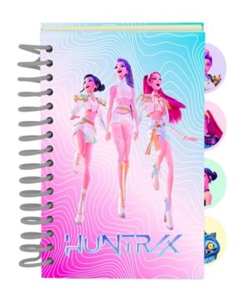 K-POP DEMON HUNTERS - Notebook A6 avec 4 Separateurs - vue principale