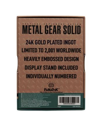 METAL GEAR SOLID 2 - Raiden - Lingot Edition Limitée - vue de detail