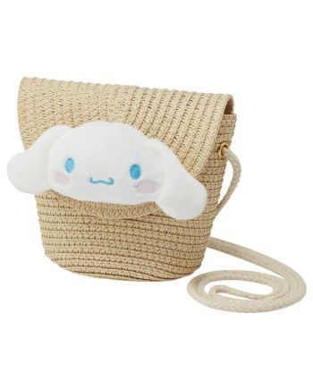 HELLO KITTY - Cinnamoroll - Sac bandoulière en paille 13.8x13cm - vue principale