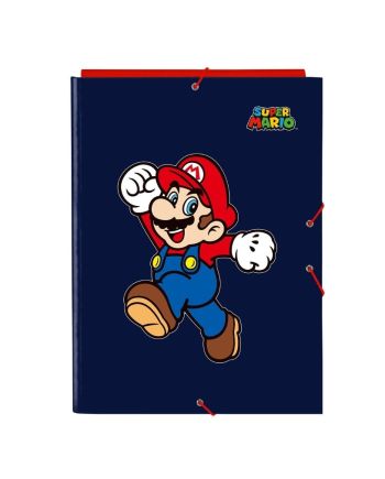 SUPER MARIO - Classeur à Rabats Premium avec Elastiques A4 - vue principale