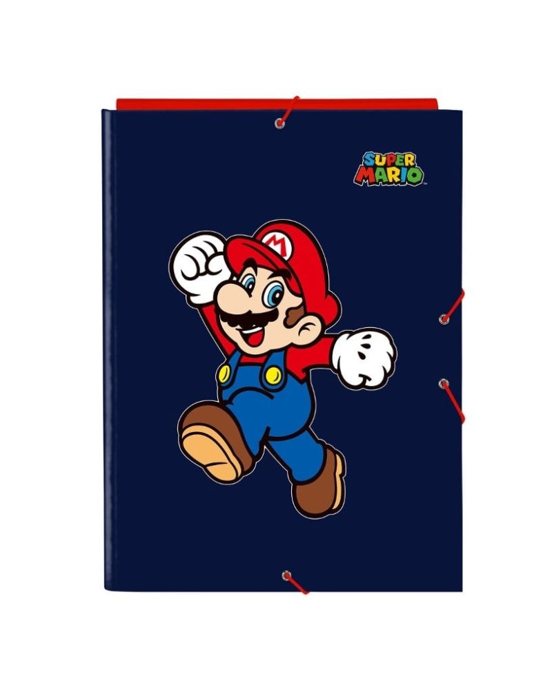 SUPER MARIO - Classeur à Rabats Premium avec Elastiques A4 - vue principale