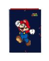 SUPER MARIO - Classeur à Rabats Premium avec Elastiques A4 - vue principale
