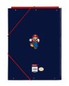 SUPER MARIO - Classeur à Rabats Premium avec Elastiques A4 - vue de face