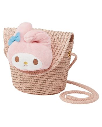 HELLO KITTY - My Melody - Sac bandoulière en paille 13.8x14cm - vue principale