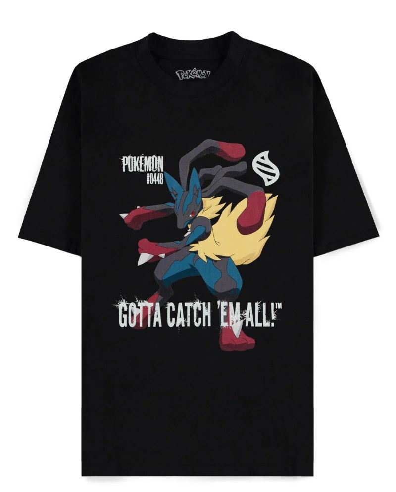 POKEMON - Mega Lucario - T-Shirt Loose Fit Homme (S) - vue principale