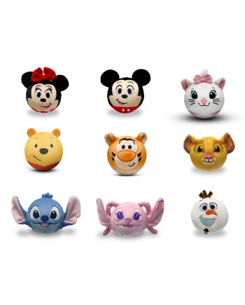 DISNEY - Display de 9 Balles Anti-Stress 'Squashkings' - 8cm - vue principale