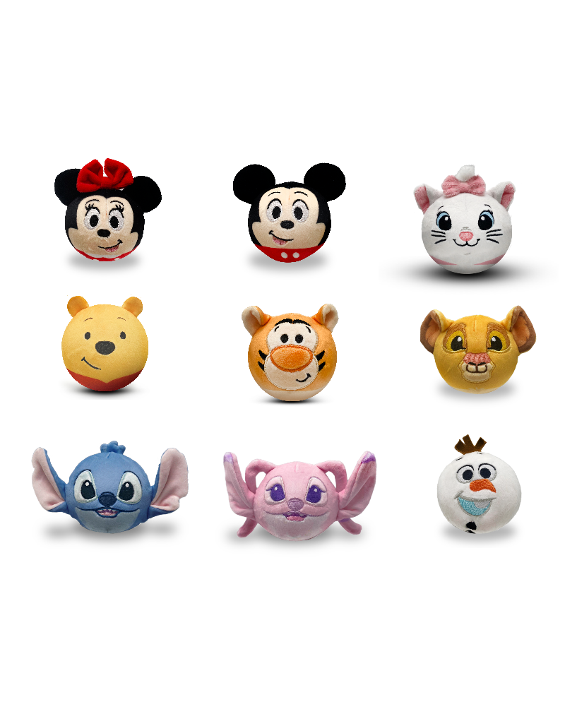DISNEY - Display de 9 Balles Anti-Stress 'Squashkings' - 8cm - vue principale