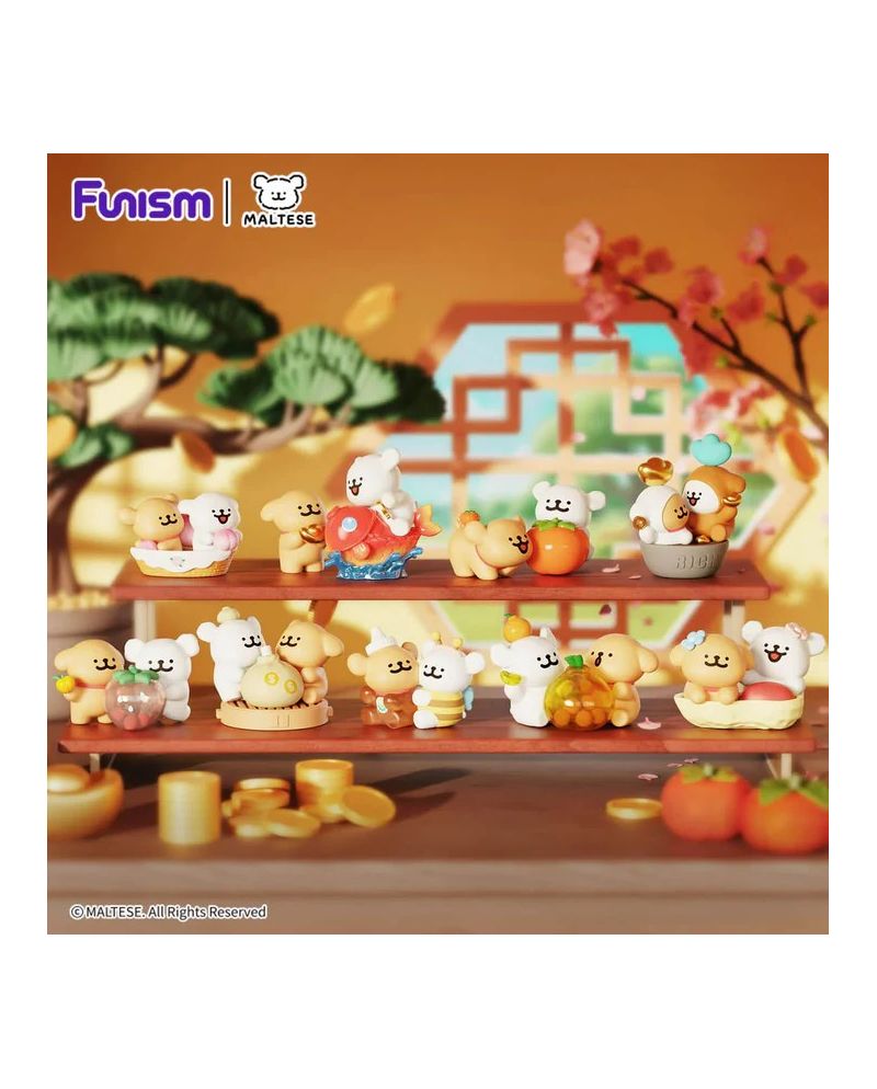 MALTESE - Lucky Paws Series - Blind Box Set 8 Figurine - vue principale