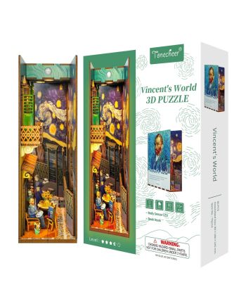 BOOK NOOK KIT - DIY- Monde de Vincent - 80pcs + LED Light - vue principale