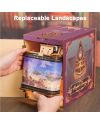 BOOK NOOK KIT - DIY- Voyage Magique - 462pcs + LED Light - vue de profil
