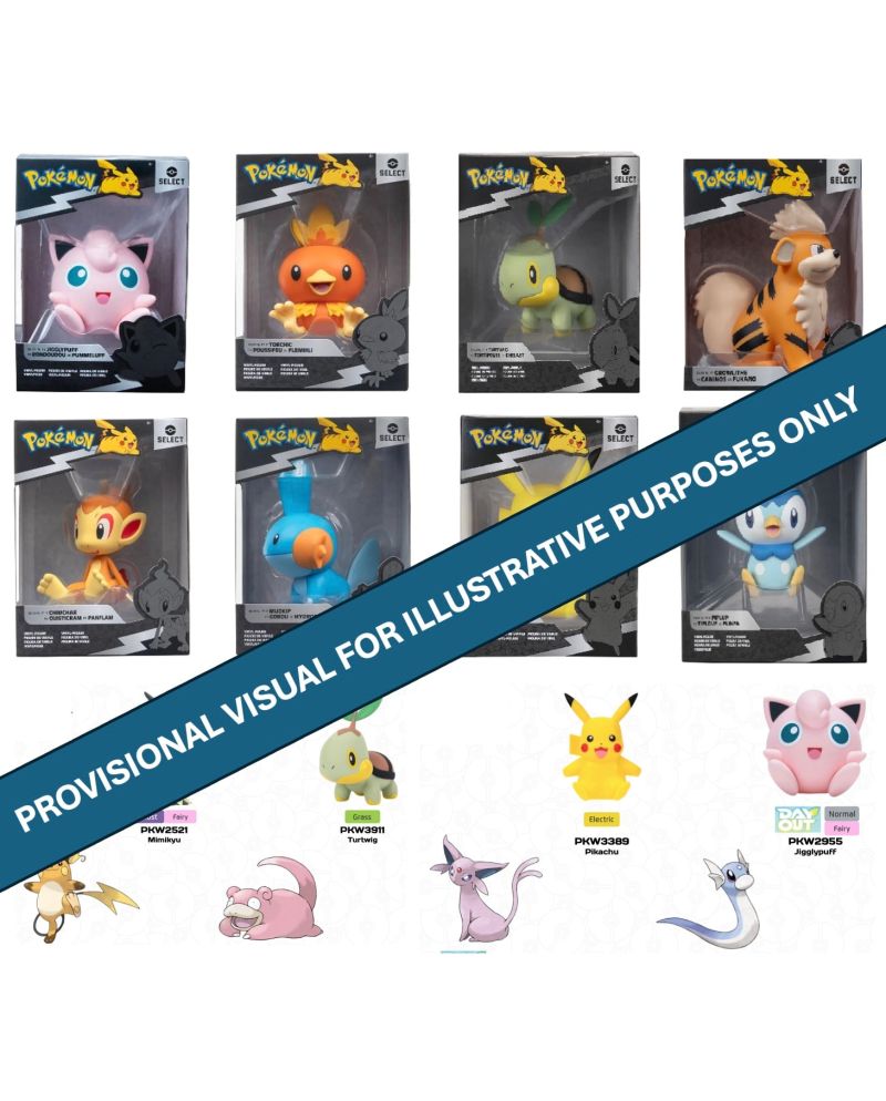 POKEMON - Figure Pack (Vinyl Figure 4" Assortment 4 pcs) - vue principale