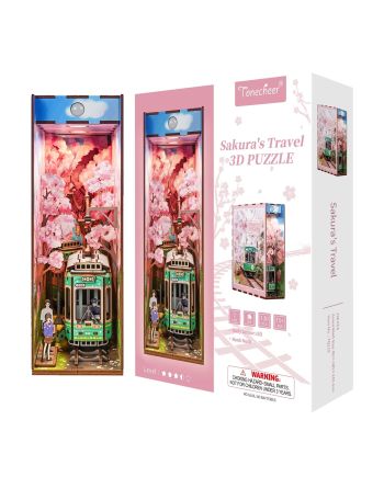 BOOK NOOK KIT - DIY- Voyage de Sakura - 130pcs + LED Light - vue principale