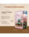 BOOK NOOK KIT - DIY- Voyage de Sakura - 130pcs + LED Light - vue de detail