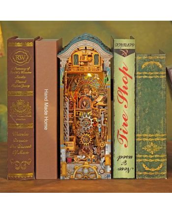 BOOK NOOK KIT - DIY- Tour de l'horloge - 430pcs + LED Light - vue de profil