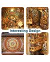 BOOK NOOK KIT - DIY- Tour de l'horloge - 430pcs + LED Light - vue de dos