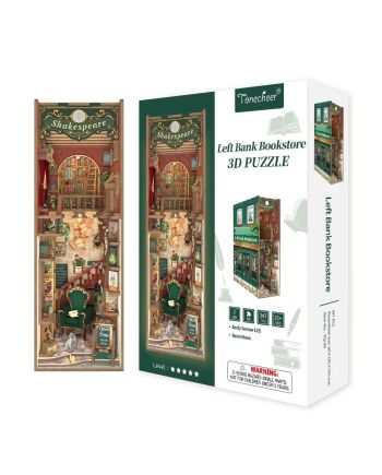 BOOK NOOK KIT - DIY- Librairie de la rive gauche - 347pcs + LED Light - vue principale