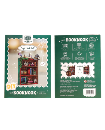 MINI BOOK NOOK KIT - DIY- Etagère Magique - Avec Aimants - vue de detail