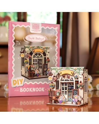 MINI BOOK NOOK KIT - DIY- Boutique de fleur - Avec Aimants - vue principale