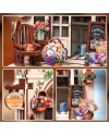 MINI BOOK NOOK KIT - DIY- Boutique de fleur - Avec Aimants - vue de profil