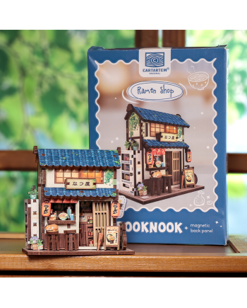 MINI BOOK NOOK KIT - DIY- Restaurant de Ramen - Avec Aimants - vue principale