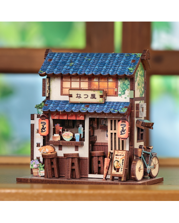MINI BOOK NOOK KIT - DIY- Restaurant de Ramen - Avec Aimants - vue de face