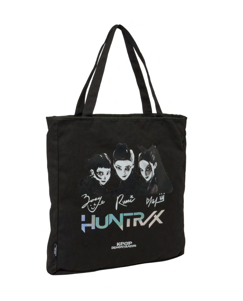 K-POP DEMON HUNTERS - Huntrix - Tote Bag Zippé Noir - vue principale