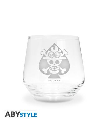 ONE PIECE - Luffy & Ace - Set de 2 Verres 300ml - vue de profil