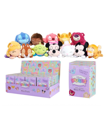 Display de 12 peluches Disney Snuglets Blind Box 14cm