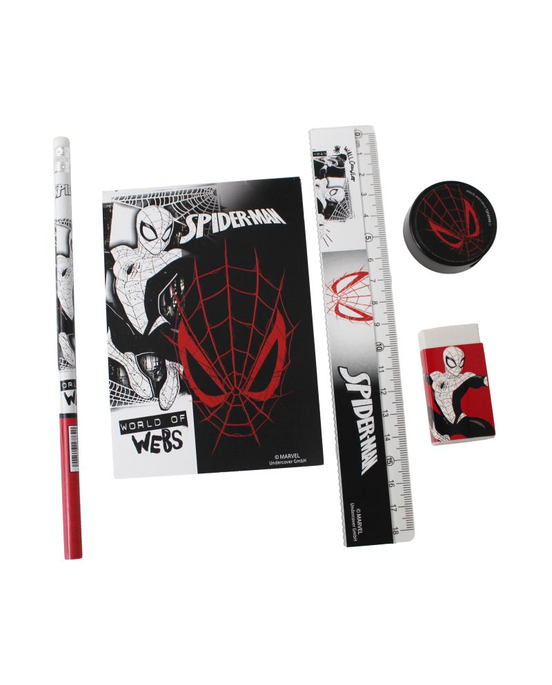 SPIDER-MAN - Set de Papeterie - 5pc. - vue principale