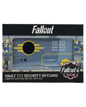 FALLOUT 4 - Vault 111 Security Keycard - Replique Edition Limité - vue de dos