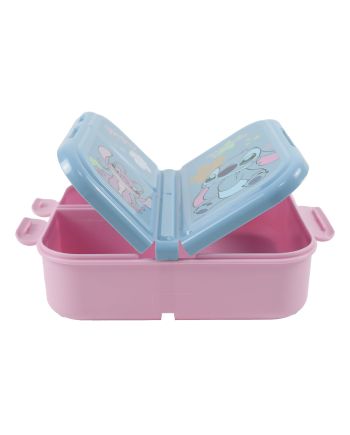 LILO & STITCH - Boite à Tartines avec 3 compartiments 800ml - vue de profil