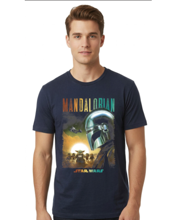 MANDALORIAN & GROGU - T-Shirt (L) - vue principale