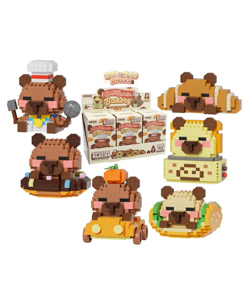 KAWAII BOX - Capybara Bakery - Kit de Construction (6pcs) 200 à 340pcs - vue principale