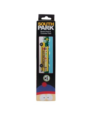 SOUTH PARK - Elementary School Bus - Tapis de Bureau XL + 1 Sous-Verre - vue de dos
