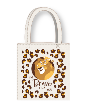 DISNEY - Roi Lion - Mufasa & Simba - Tote Bag 36x39cm