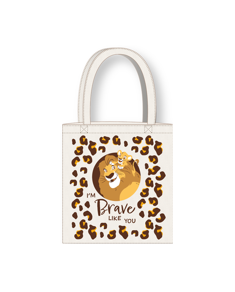 DISNEY - Roi Lion - Mufasa & Simba - Tote Bag 36x39cm